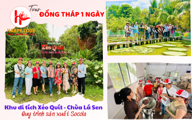 TOUR ĐỒNG THÁP - XẺO QUÝT- CHÙA LÁ SEN KHỔNG LỒ - 1 NGÀY - TOUR TẾT 2025