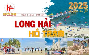 TOUR LONG HẢI - HỒ TRÀM  - TẮM BIỂN 1 NGÀY