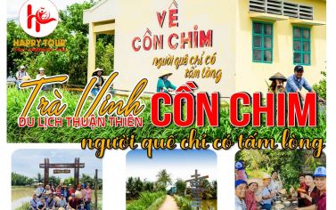 Tour Cồn Chim - Trà Vinh - Du Lịch Cộng Đồng
