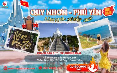 TOUR QUY NHƠN - PHÚ YÊN - SIÊU TIẾT KIỆM -  XE GIƯỜNG NẰM 